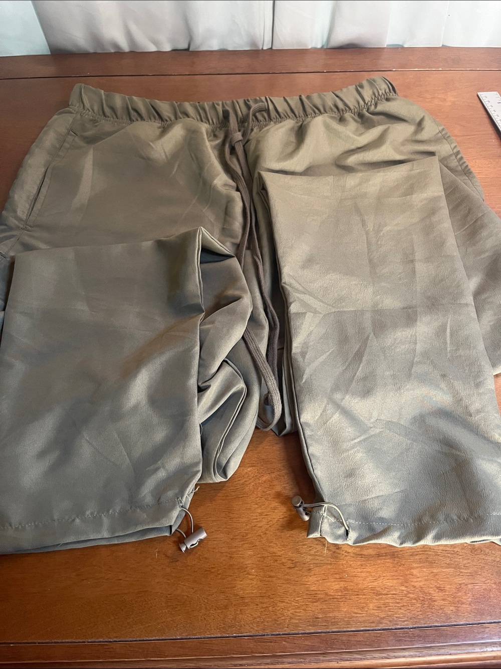 MNML Everyday Nylon Pants Olive Drawstring Joggers